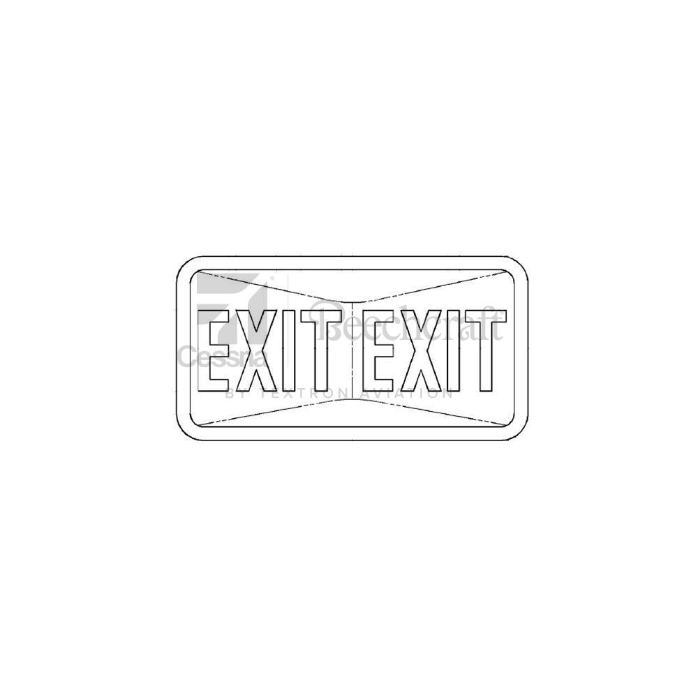 9919052-1|SIGN, CABIN DOOR EXIT- LED