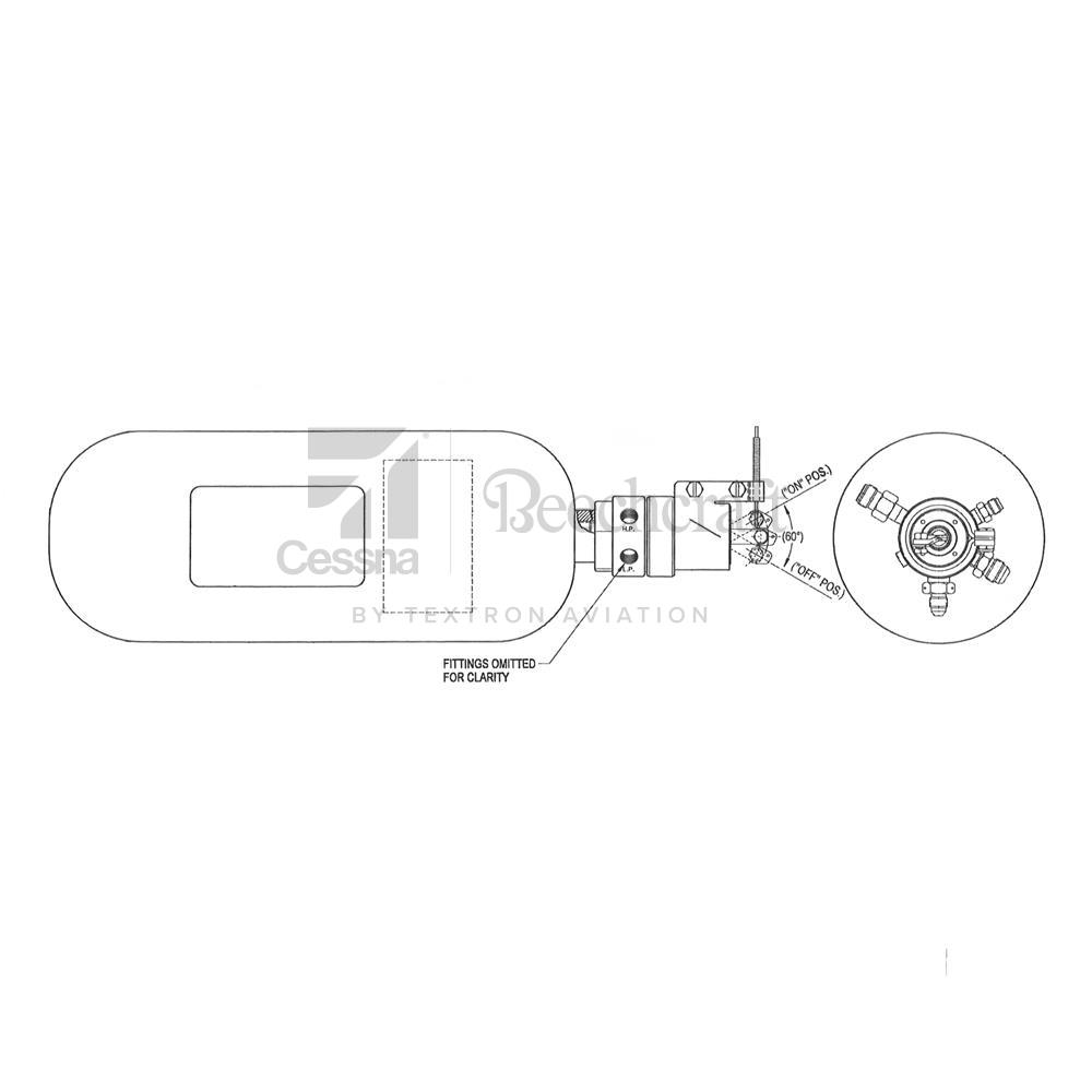 101-384207-19|OXY CYL ASSY, W REGULATOR,77.9