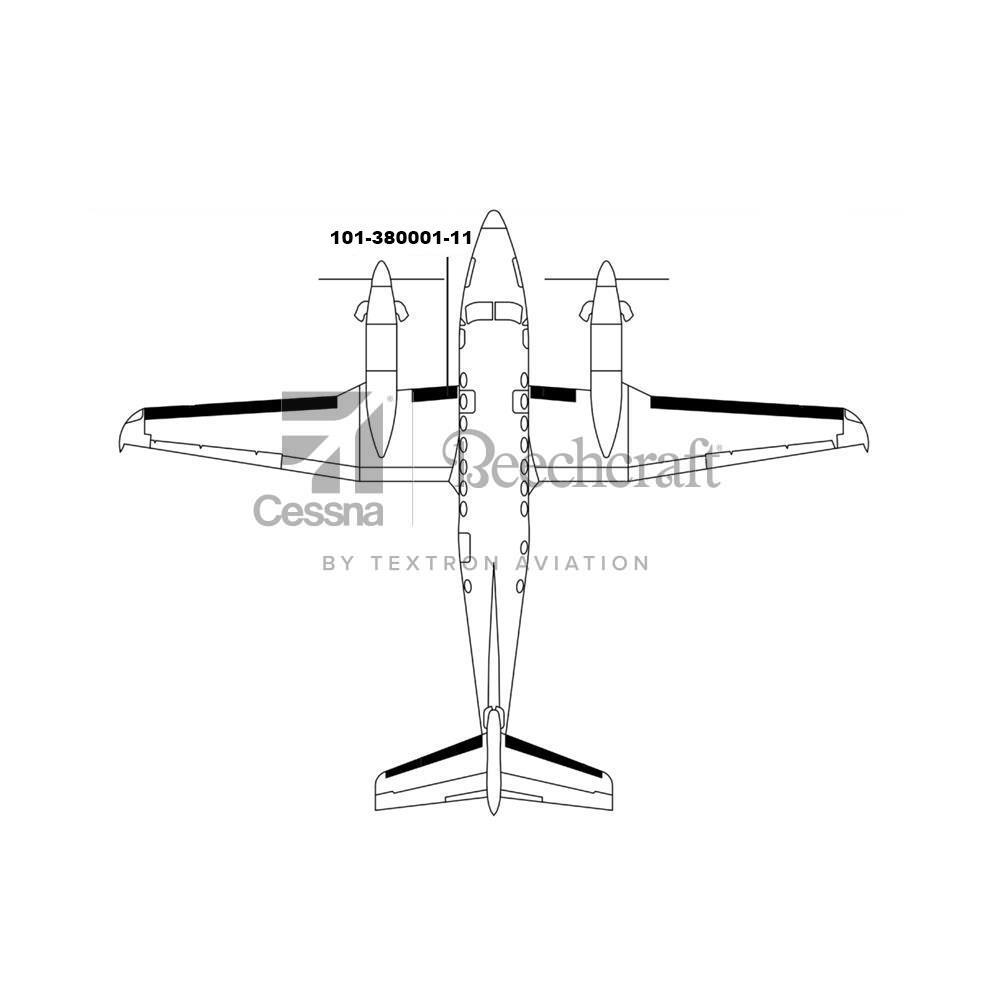 101-380001-11 | Goodrich Inboard Wing LH De-Ice Boot