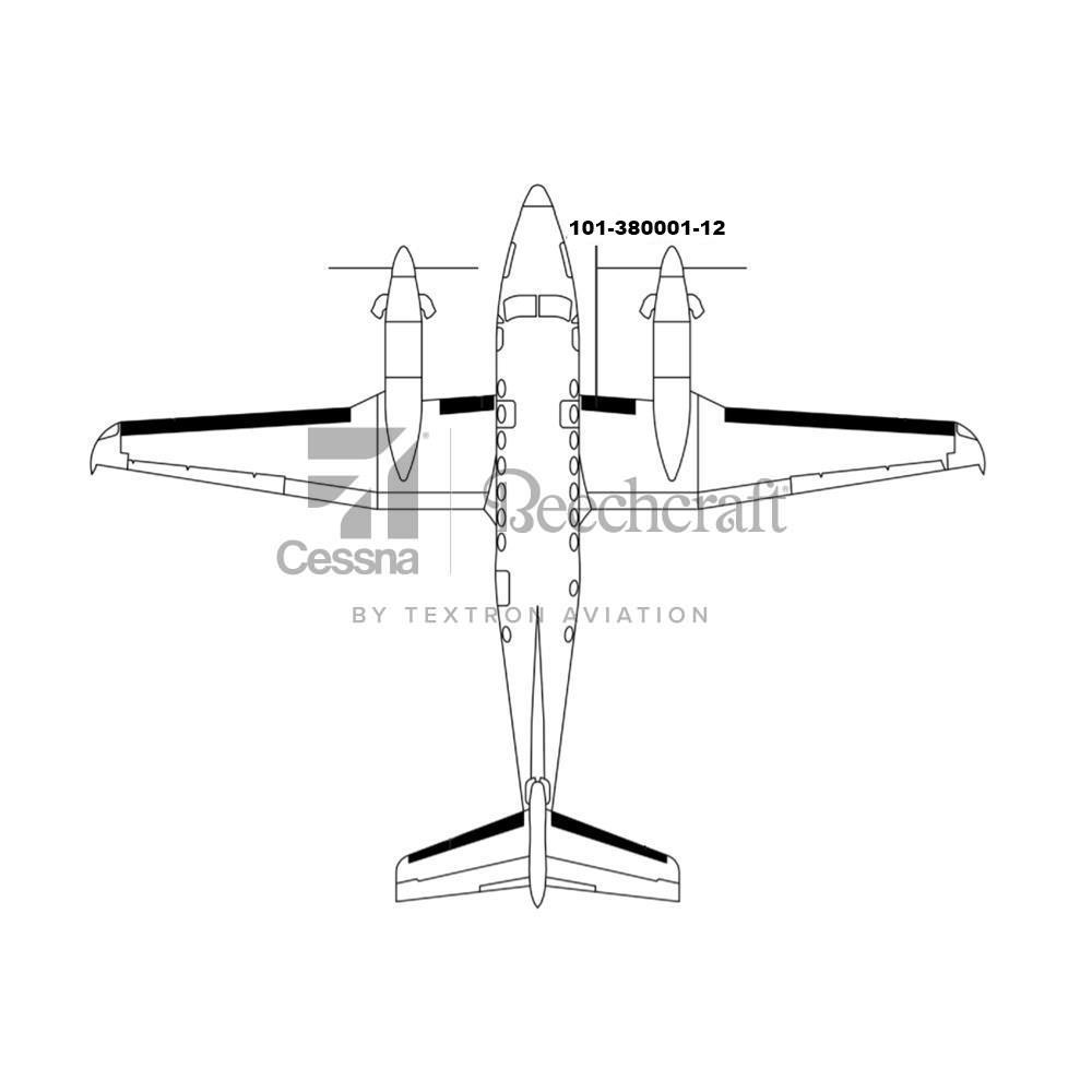 101-380001-12 | Goodrich Inboard Wing RH De-Ice Boot